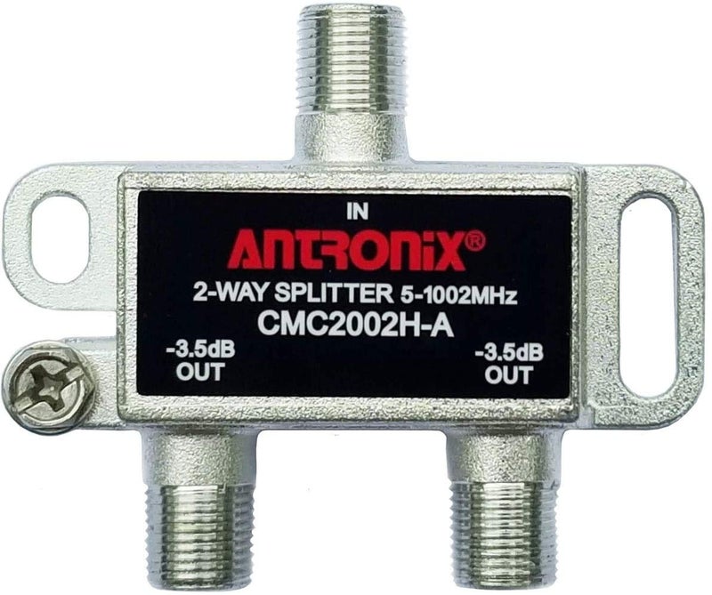 Antronix CMC2002H-A 2-Way Horizontal Splitter -3.5dB 5-1002 MHz High Performance for Coax Cable TV & Internet - Image 1